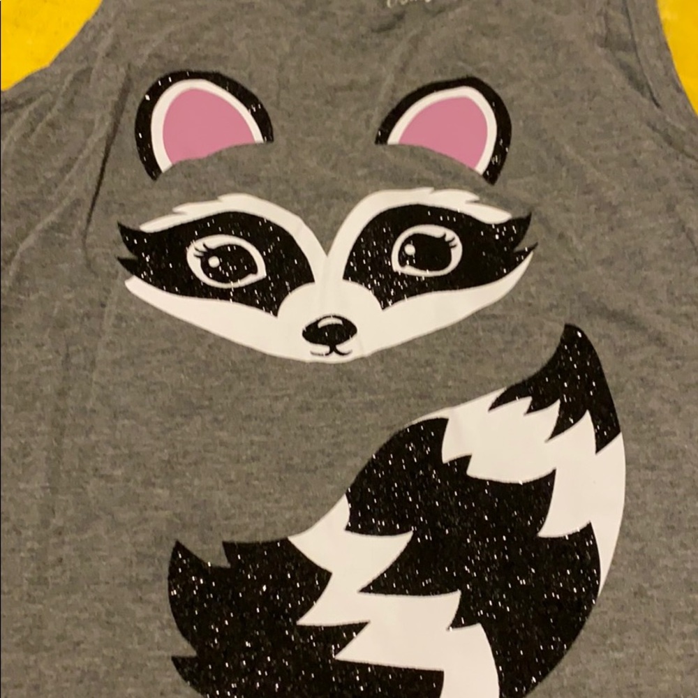 Girls raccoon tank top